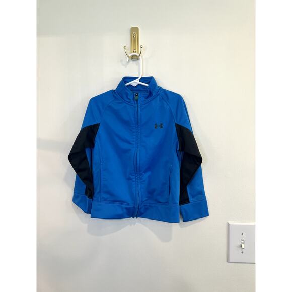 Under Armour Other - Under Armour Blue Black Zip Up Athletic Jacket 4T Toddler